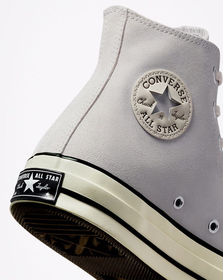 Dámské Boty Vysoké Converse Chuck 70 Semišové Béžový Černé | CZ SEBY13